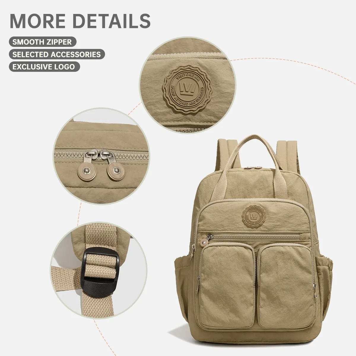 sac maman, sac mère et bébé grande capacité, sac à dos léger, sac à main, sac à dos extérieur multifonctionnel pour les déplacements au travail, le camping, les voyages d'affaires et le rangement