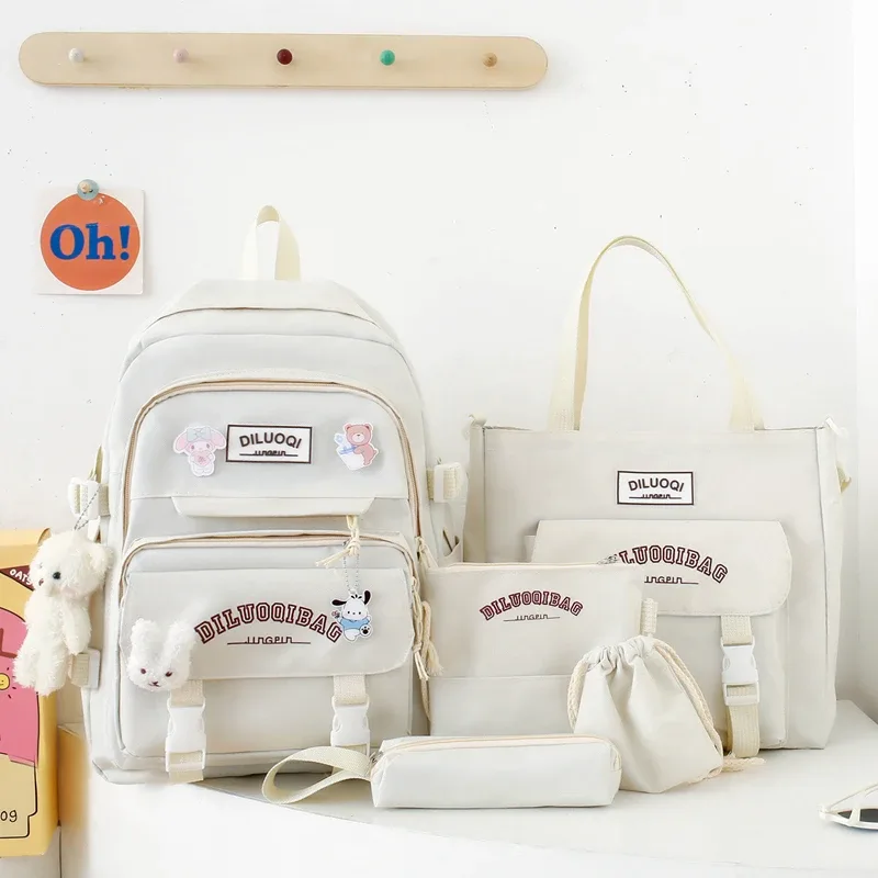 sac à dos à bandoulière pour l'école, trousse à crayons, grande capacité, pour fille et garçon, offre spéciale, 2024