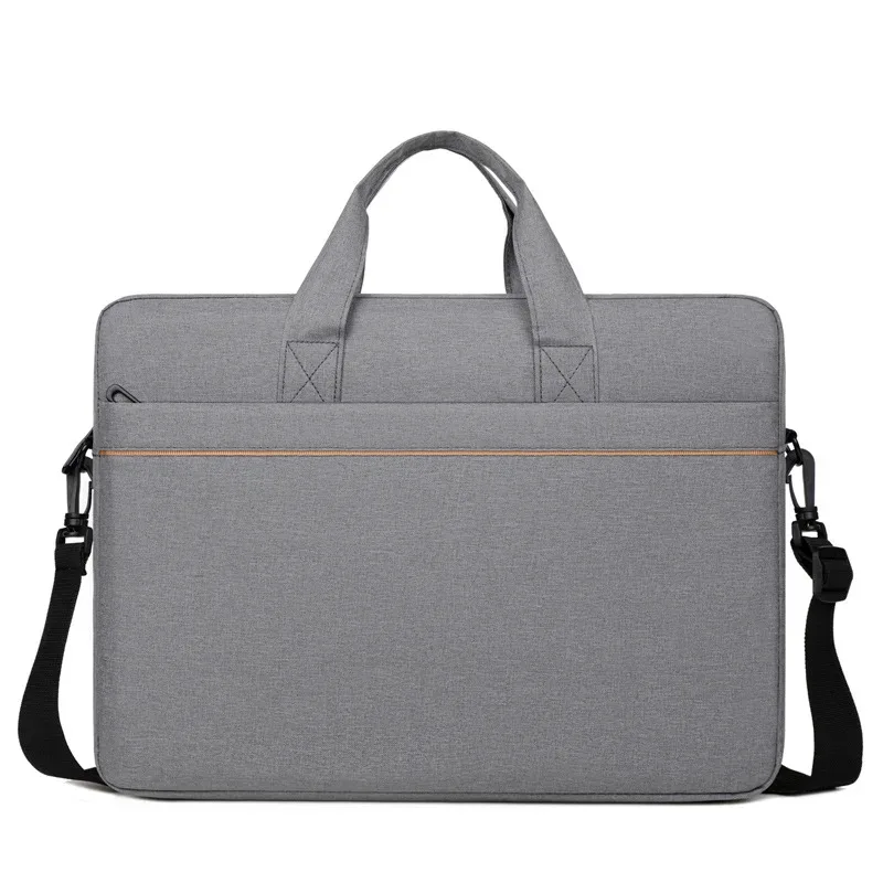 sac pour ordinateur portable 15-16 pouces pour hommes, mallette d'affaires de grande capacité, sac intérieur de rangement, sac à bandoulière simple, tissu oxford antichoc