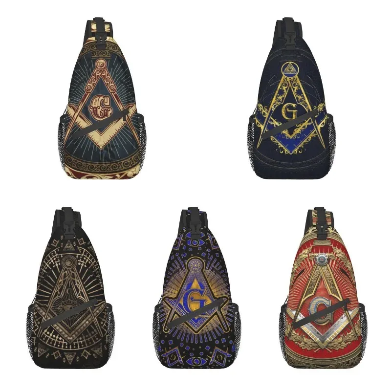 Maçonnerie fronde poitrine sac à bandoulière hommes Cool maçonnique franc-maçon épaule sac à dos pour voyage cyclisme