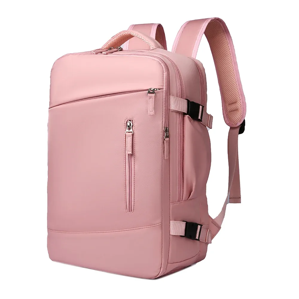 sac à dos de voyage oxford de grande capacité, sac à dos de loisirs simple pour hommes et femmes, compartiment à chaussures indépendant, interface usb