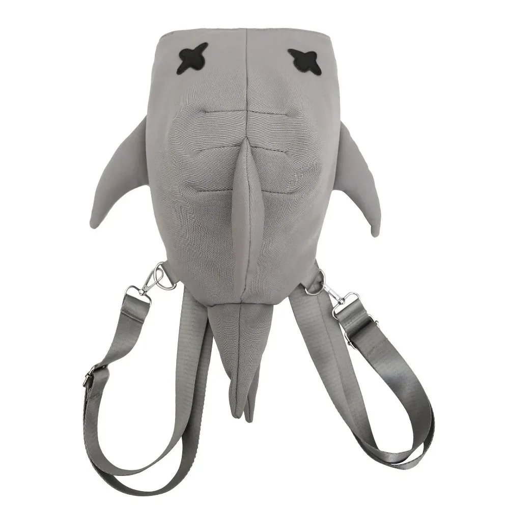sac à dos shark à sangle réglable, style polyvalent, nouveau design, grande capacité, modèle unisexe, design unique, sac de voyage décontracté