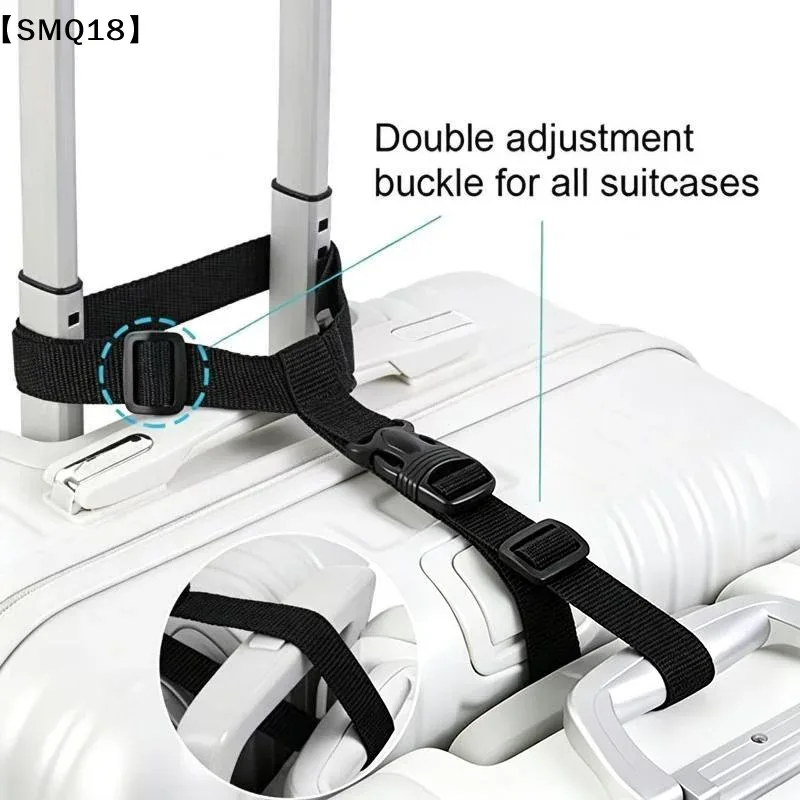 sangle de bagage de voyage, ceinture de valise élastique télescopique, ensemble de sangles de sac de voyage pour valise, sangle de fixation avec boucle de voyage【smq】