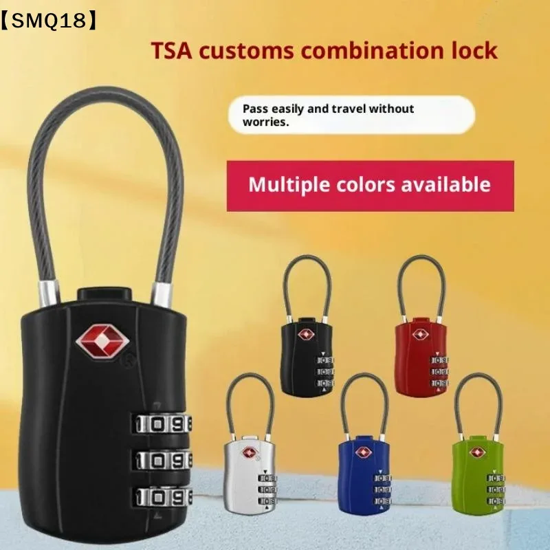 serrure de voyage tsa à code modifiable, serrure à 3 chiffres, portable, en alliage de zinc, pour valise, sac à dos,【smq】