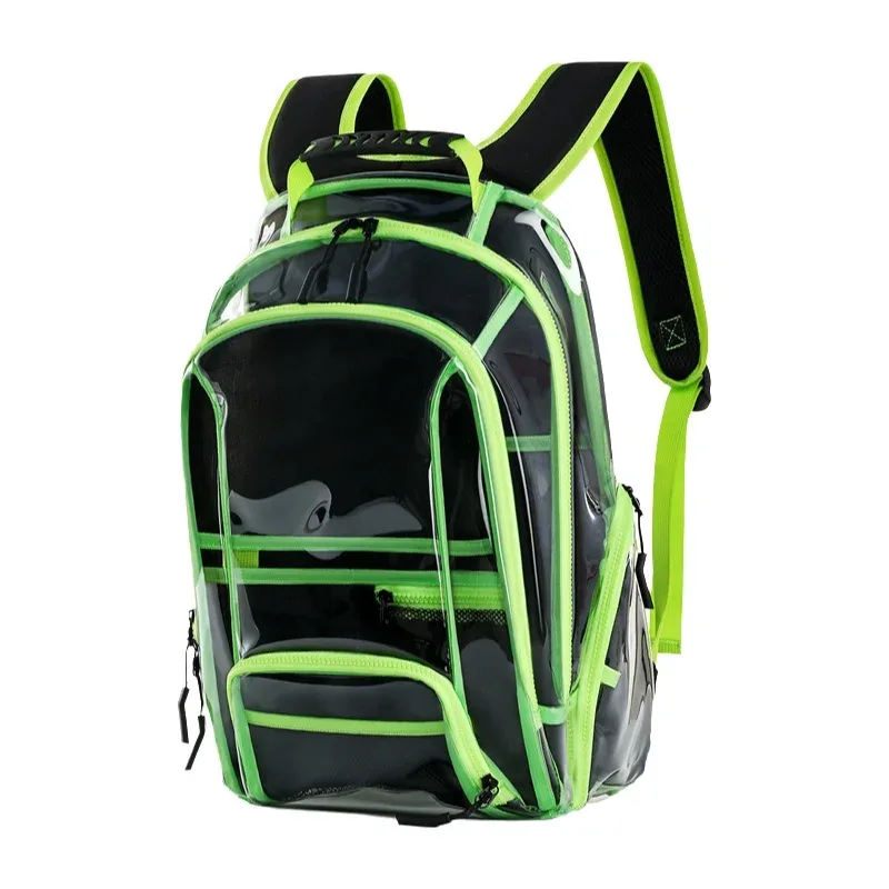 sac à dos transparent en pvc de grande capacité, sac à bandoulière étanche pour lycéens, stade sportif, festival de musique