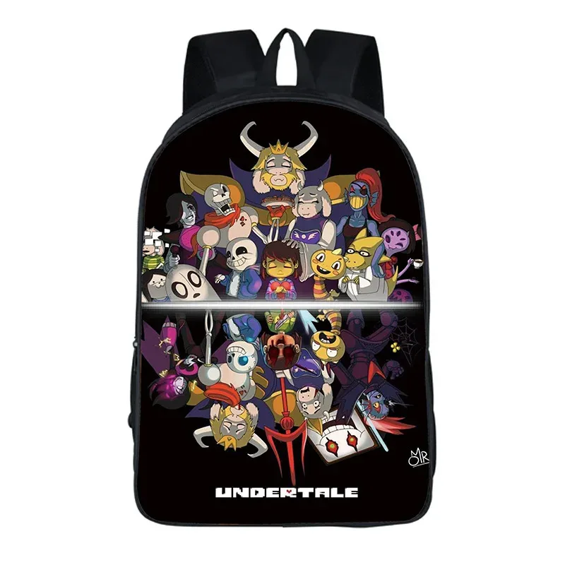 undertale dessin animé sac à dos sac d'école 40 cm/15.7 pouces sac à dos livre sacs ordinateur sac à dos pour garçon fille meilleur cadeau