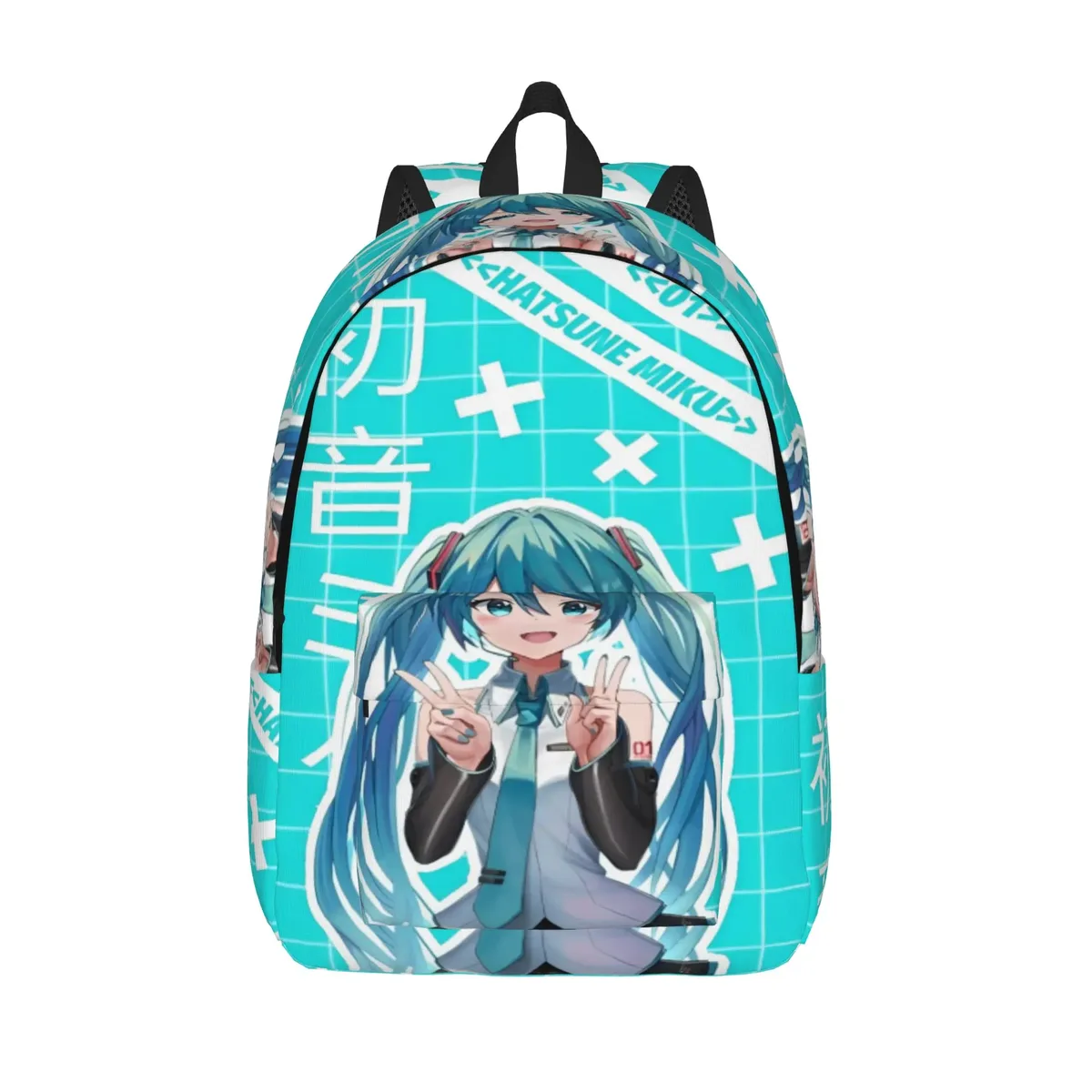 sac à dos hatsune miku pour hommes et femmes, sac à dos décontracté pour étudiants, randonnée, voyage, sac à bandoulière pour l'université, en plein air