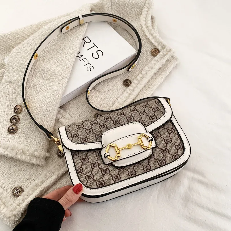 sac à bandoulière classique en cuir véritable pour femme, style selle, design parisien populaire, sac à main décontracté vintage et tendance