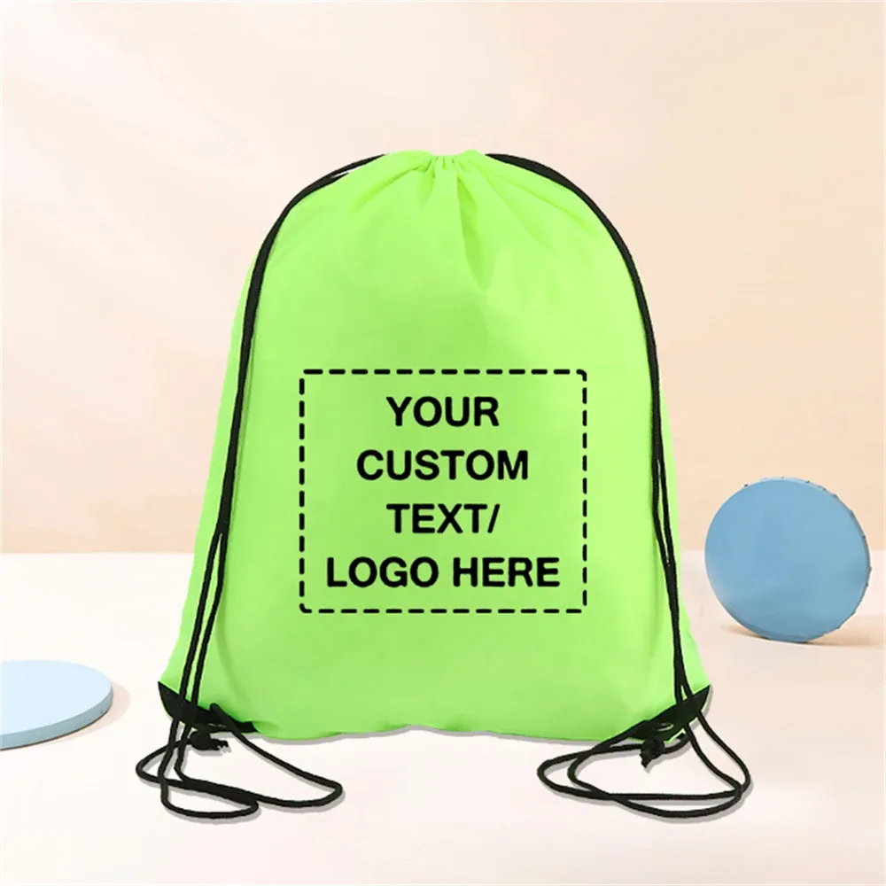 sacs à dos personnalisés à cordon de serrage, sacs de rangement pour sac à dos de sport, pour l'école, la gymnastique, le voyage, logo/texte/photo personnalisé