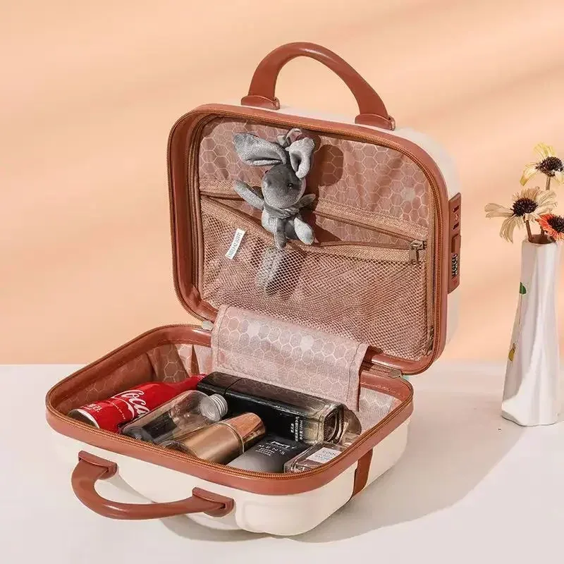 mini valise rigide étanche et résistante aux chocs de 14 pouces, avec mot de passe, pour ranger vos cosmétiques, bagage à main, nouveauté 2025