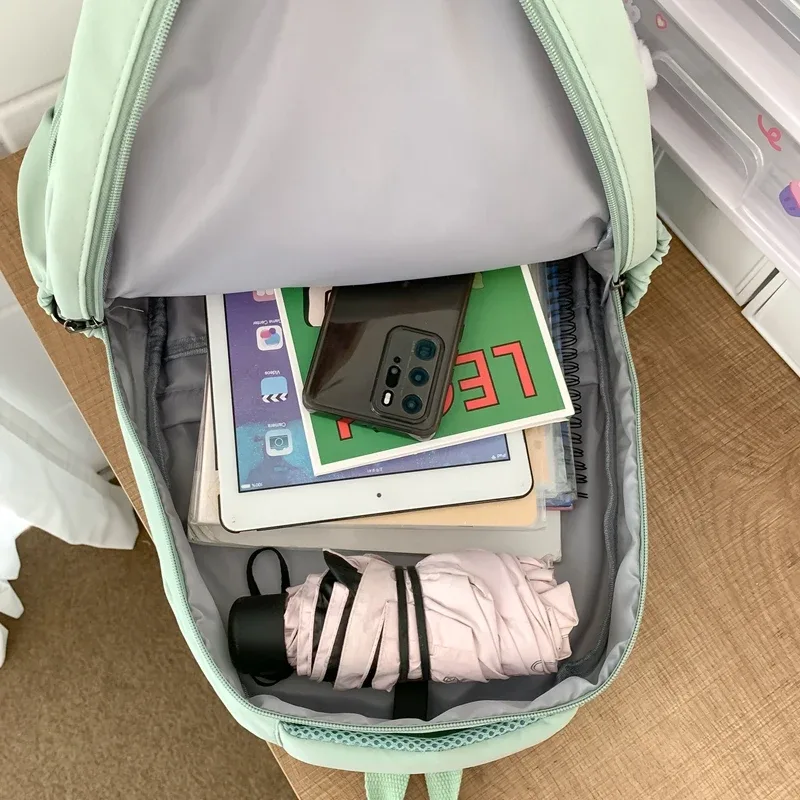 sac à dos tendance pour femme 2026, grande capacité, imperméable, pour collège, sac d'école pour ordinateur portable, sac de voyage mignon pour filles