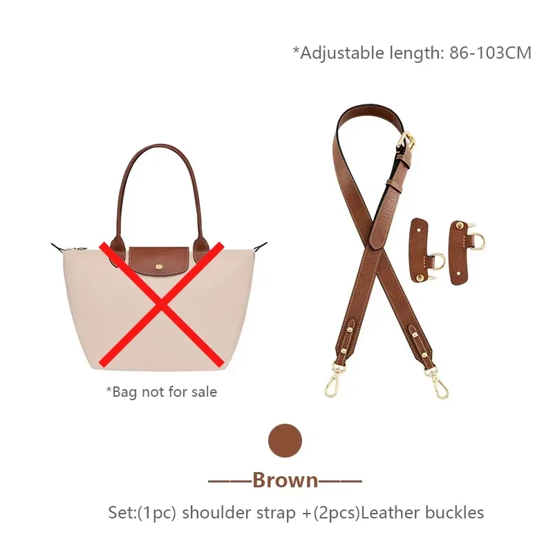 sangle de sac à bandoulière pour sac à bandoulière en cuir longchamp m, ceinture durable à porter en travers du corps, sans perçage, accessoires de remplacement