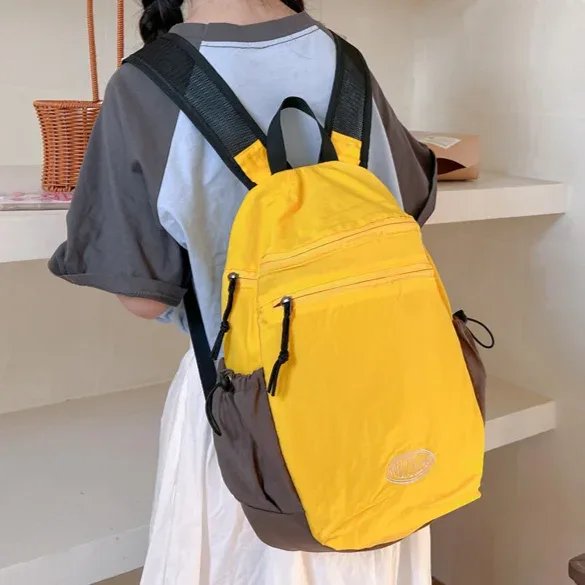sac à dos universitaire décontracté pour femme, sac à dos en nylon imperméable pour ordinateur portable, sac à dos de voyage de grande capacité, sac à dos de sport et de gym, mode pour femme, 03