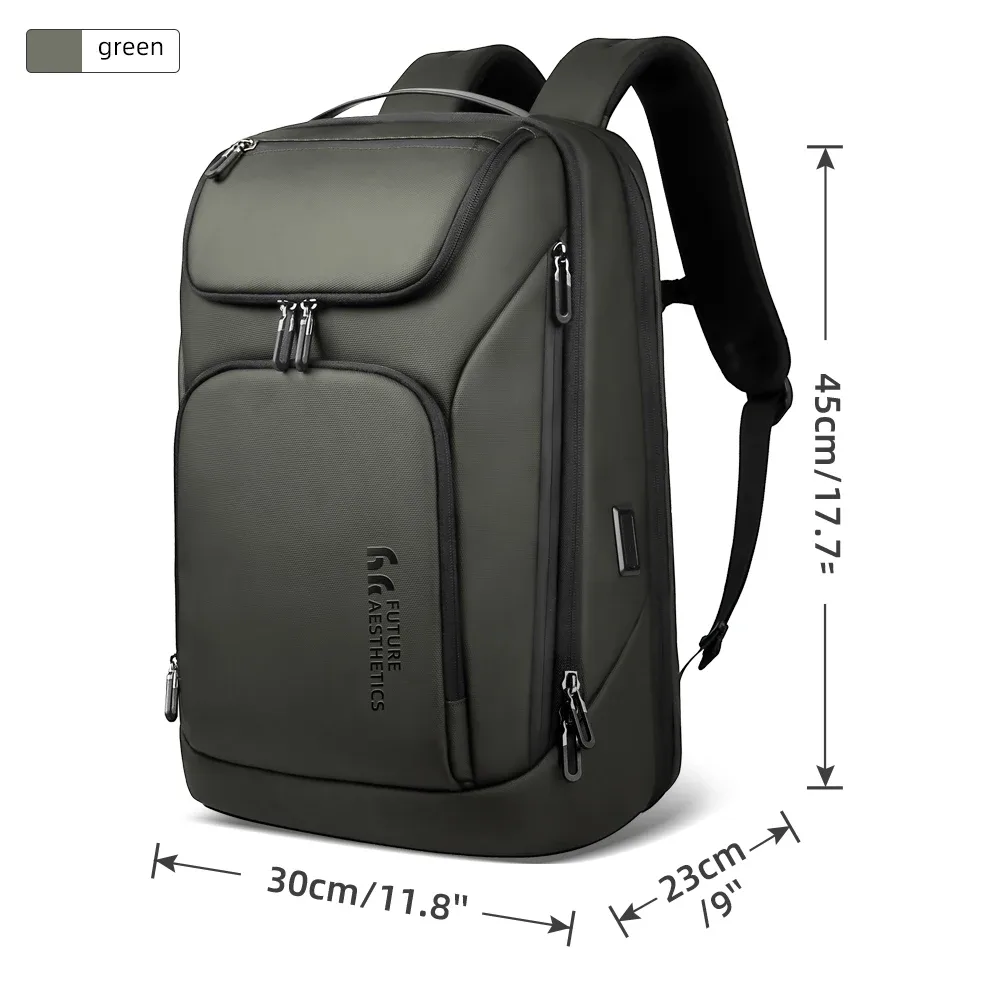 ian-sac à dos de voyage spacieux pour homme, sac à dos pour ordinateur portable 17.3 ", grande capacité, sacs à dos étanches avec usb, nouveauté