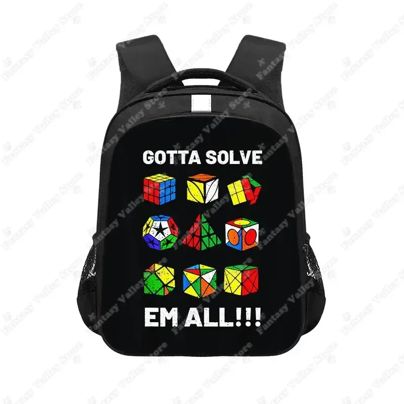 sac à dos imprimé magic cube, carré magique, sac à dos pour enfants, sacs d'école pour adolescents, sac à dos pour ordinateur portable, sac de livre, cadeau