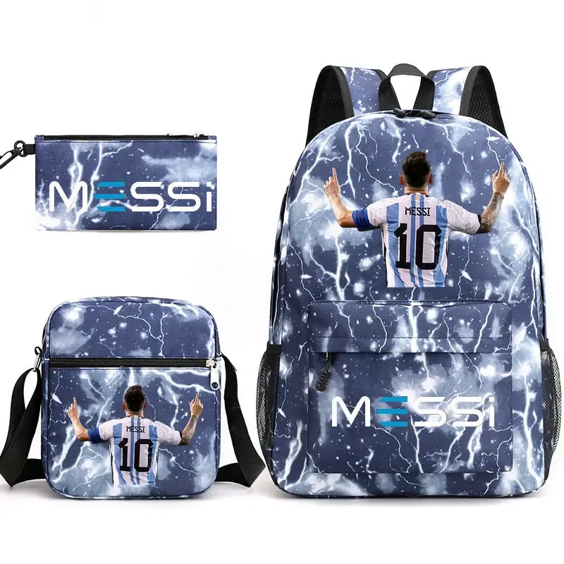 sac à dos messi léger et décontracté, grande capacité, pour femmes, hommes, étudiants, trousse à crayons, sacs à bandoulière, ensembles