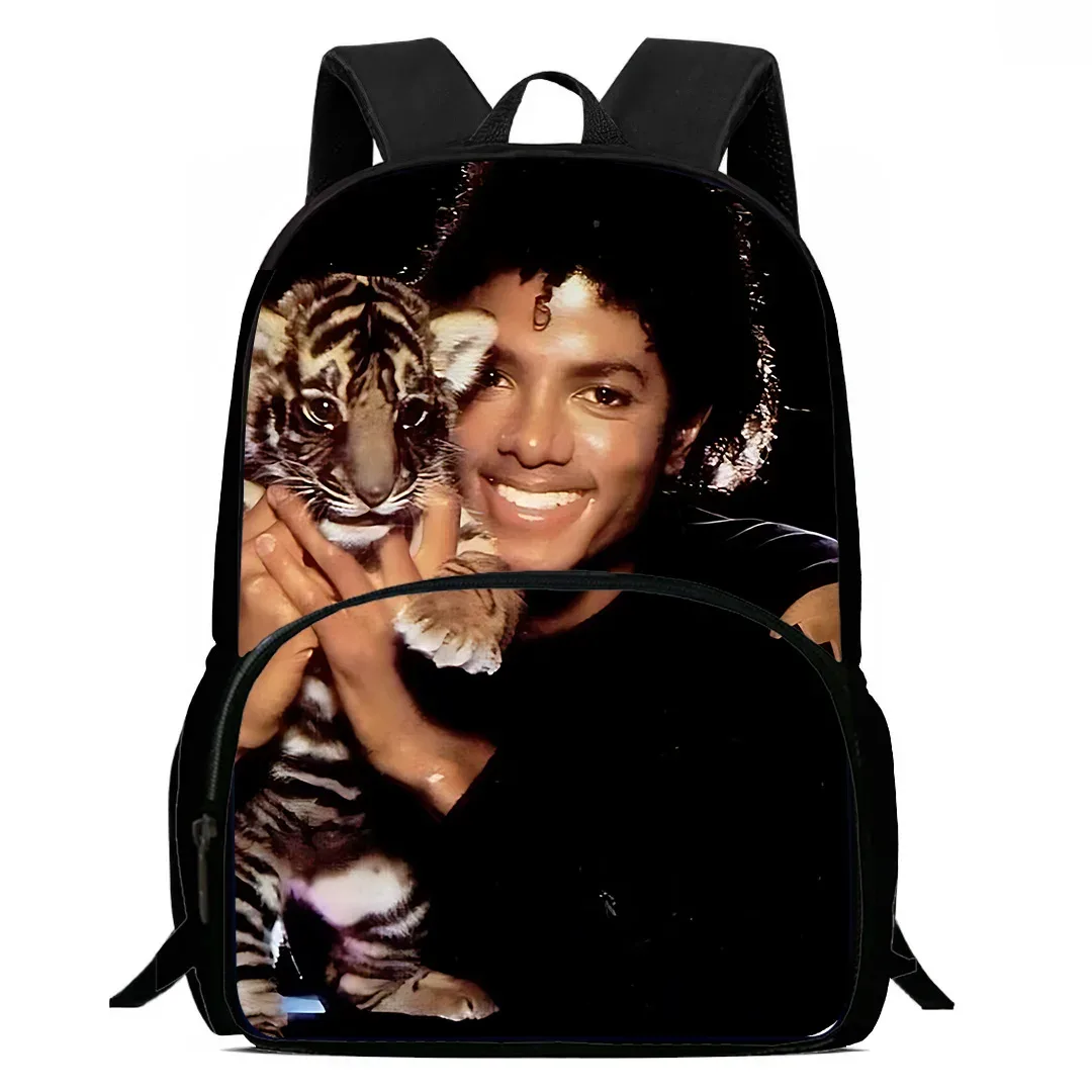 michael jackson enfants sacs à dos garçons et filles étudiant cadeau d'anniversaire enfant sacs d'école grande capacité camping sac à dos durable