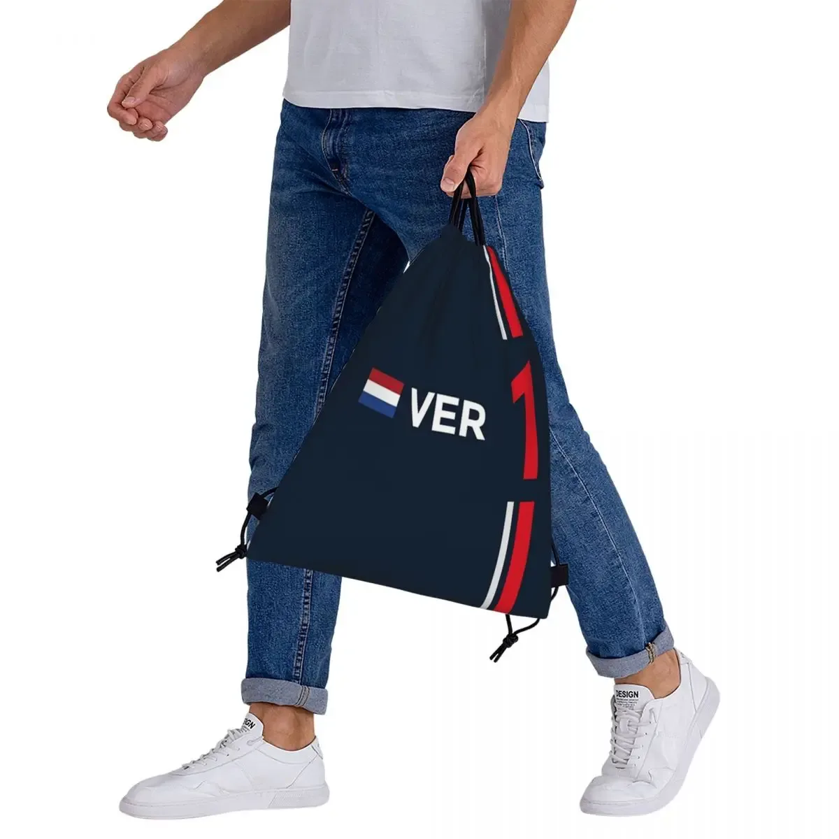 f1 2022 - # 1 verstappen sacs à dos décontracté portable sacs à cordon cordon bundle poche sac de sport livre sacs voyage étudiants