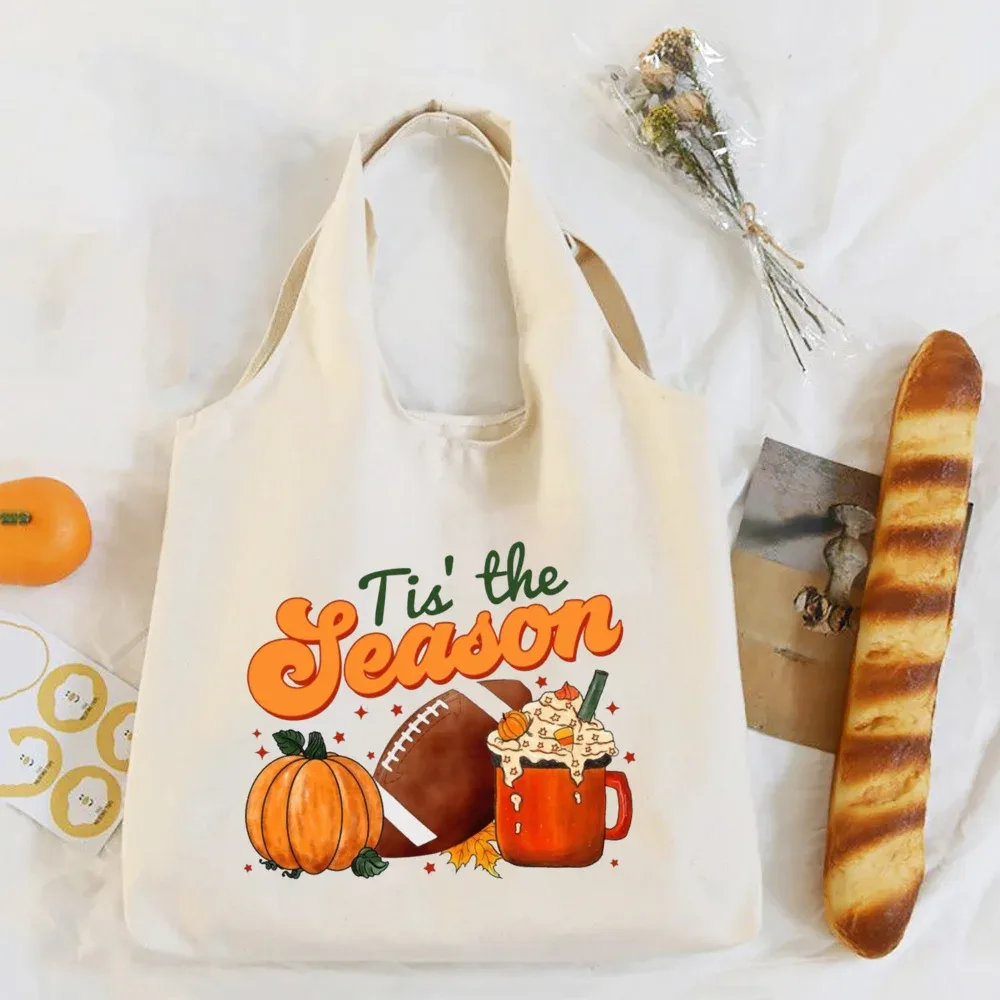 sac à bandoulière imprimé pumpkin spice & jesus christ, automne, thanksgiving, halloween, sacs en toile, sac à main fourre-tout festif, cadeau pour elle
