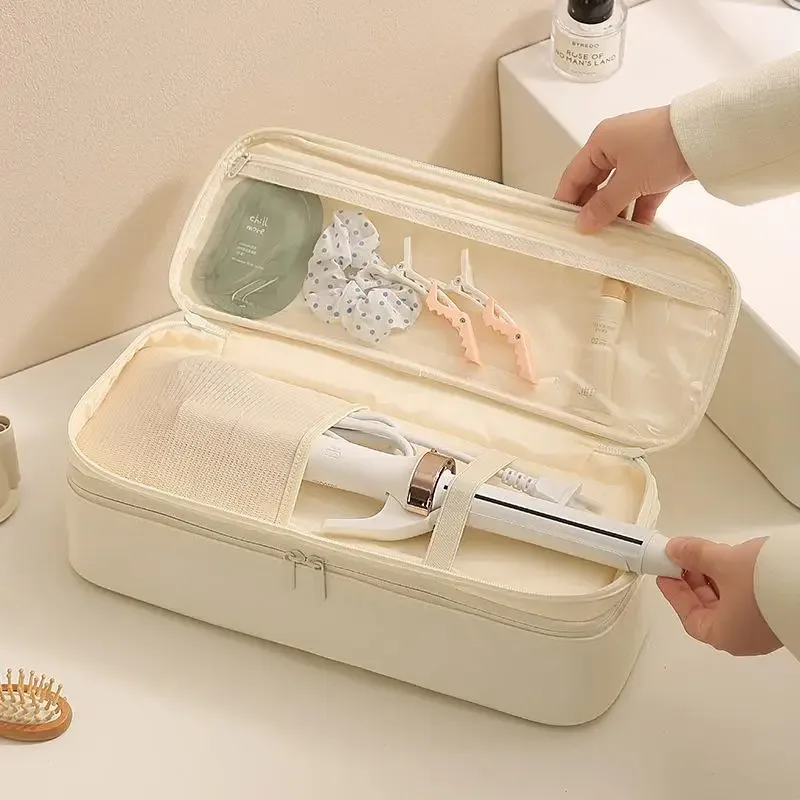 sac de rangement portable pour sèche-cheveux, grande pochette de voyage protectrice pour accessoires de coiffure