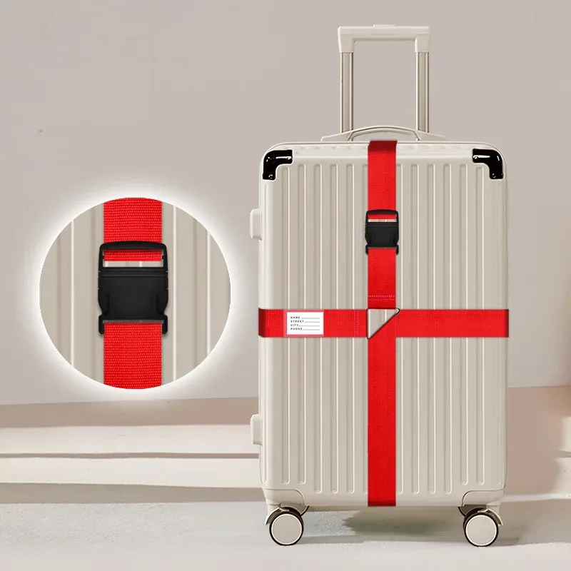 sangles à bagages avec cadenas à combinaison, sangles épaissies pour valises et chariots, sangles à cadenas à combinaison pour voyages internationaux