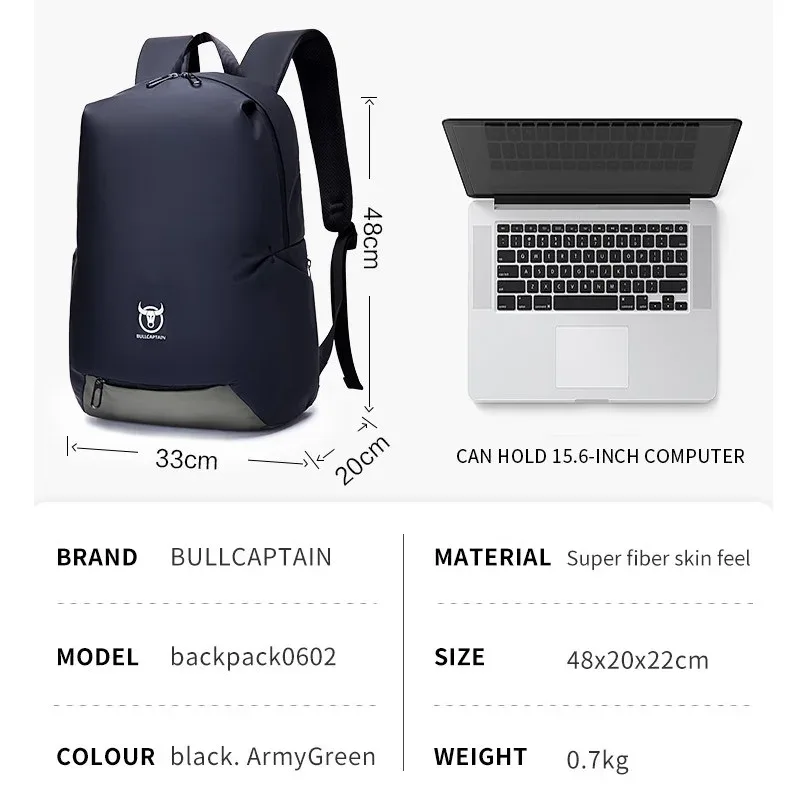 sac d'école pour homme, sac à dos pour ordinateur portable, sacs de jour de sport, sacs initiés étanches, antivol, grande capacité, sac de voyage pour lapmédication 15"