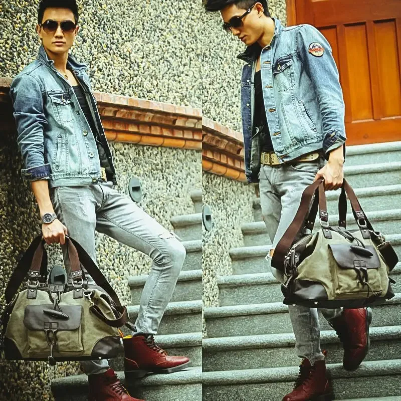 sacs à main à bandoulière simple pour hommes, sac à bandoulière en toile pour garçon, paquet décontracté, à la mode, nouveaux sacs de voyage de grande capacité