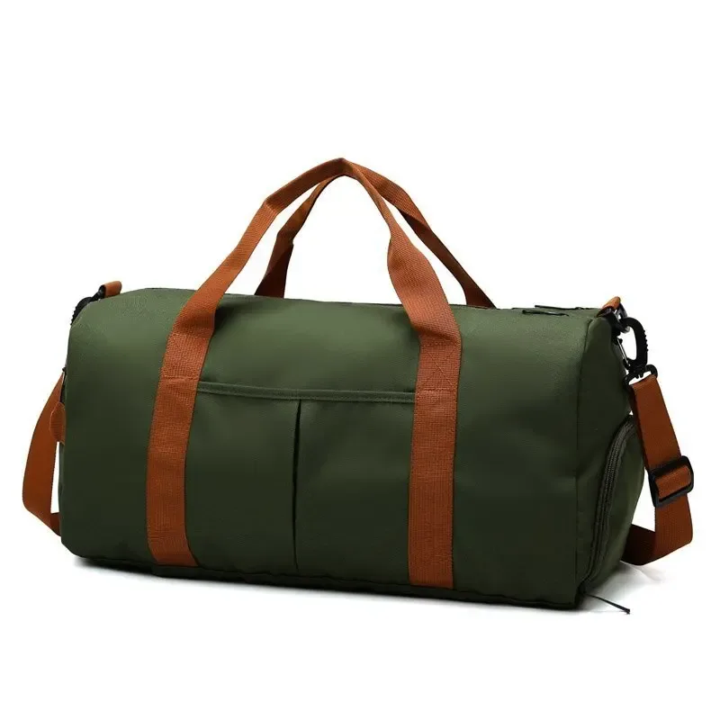 2025 nouveau sac de fitness mode sac à bagages hommes décontracté grande capacité sport sac à main voyage stockage bagages sac simple sac à fermeture éclair