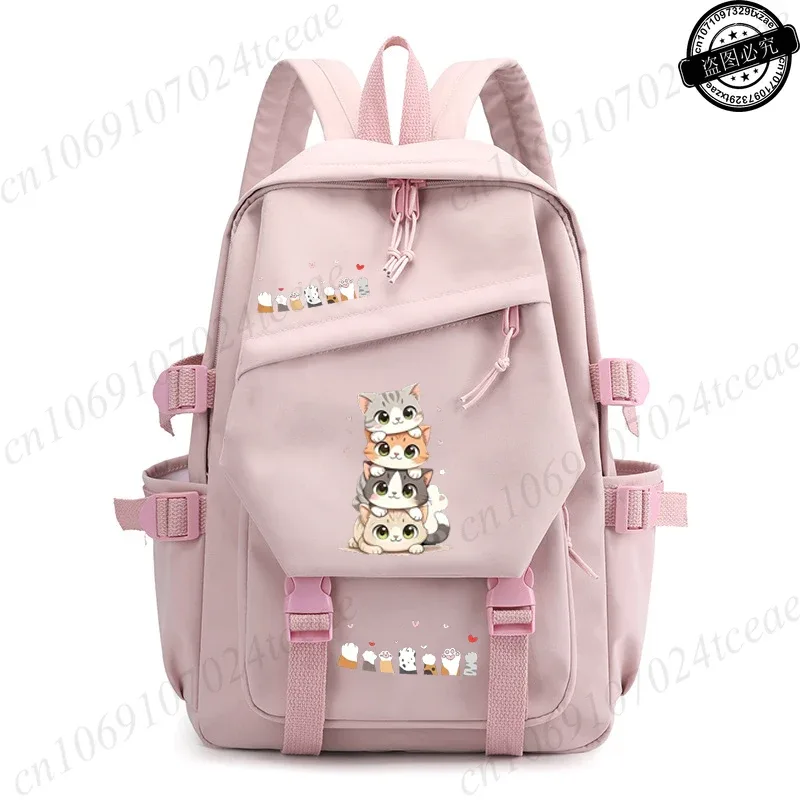 sac à dos scolaire anime pour la rentrée des classes, design chat kawaii, sac à dos quotidien, sacs à dos anime pour fille, sac d'école sportif