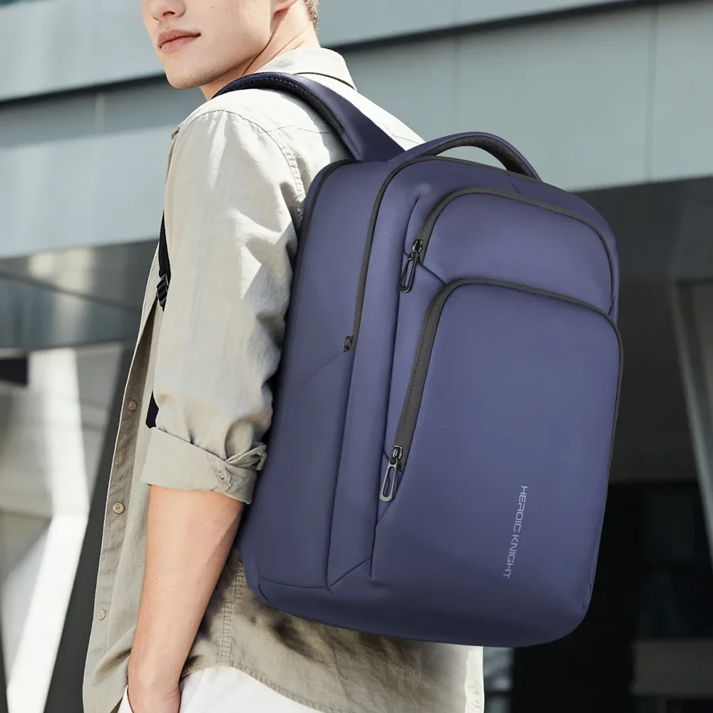 sac à dos de voyage d'affaires hk pour hommes, imperméable, sac à dos pour ordinateur portable de 17,3 pouces avec port usb, sac à dos décontracté pour le travail, l'université, sac pour ordinateur