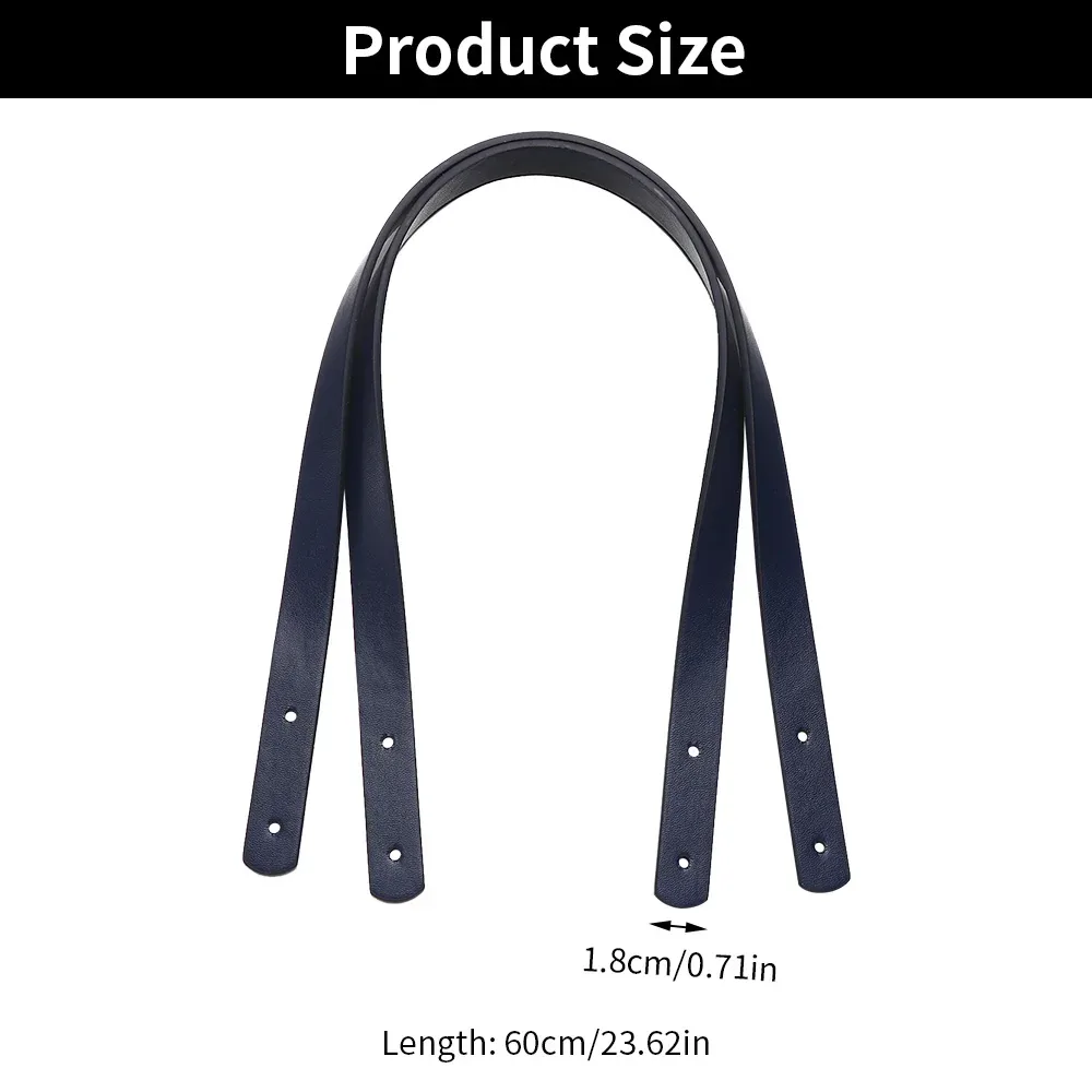 2 pièces nouveau détachable en cuir pu sac ceinture sac à main bande poignée sac à bandoulière sangle boîte-cadeau poignée bande bricolage sac accessoires