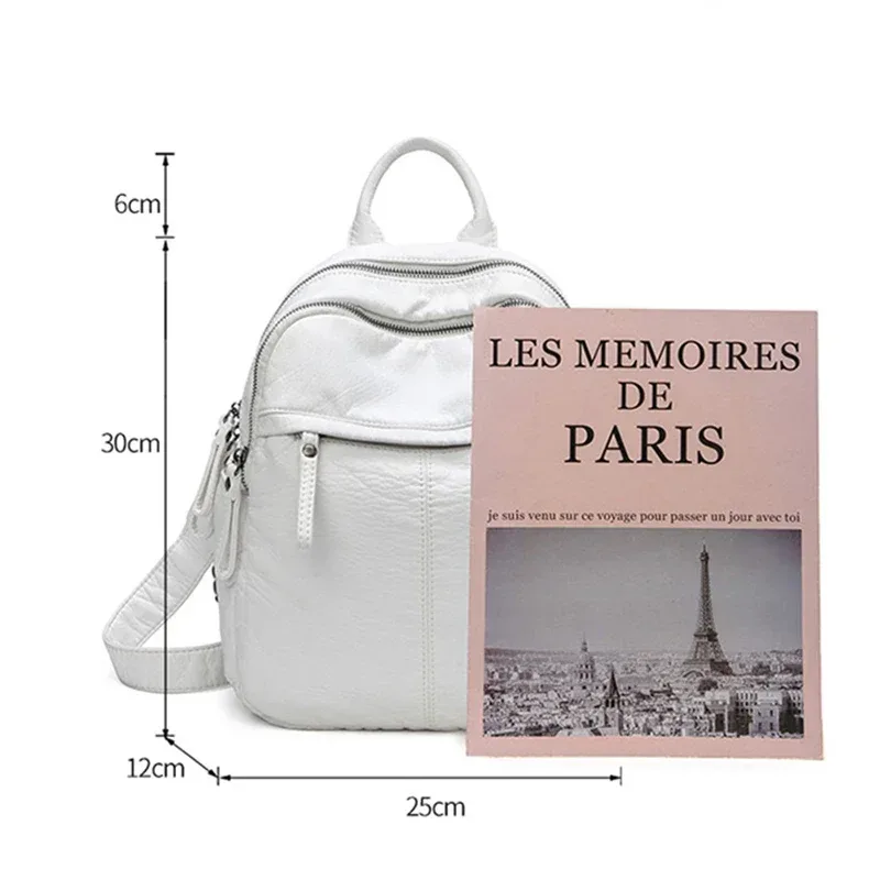 sac à dos femme sac dame mode sacs à dos esthétiques mignon petit sac à dos sac en cuir sac blanc sac décontracté antivol sac à dos
