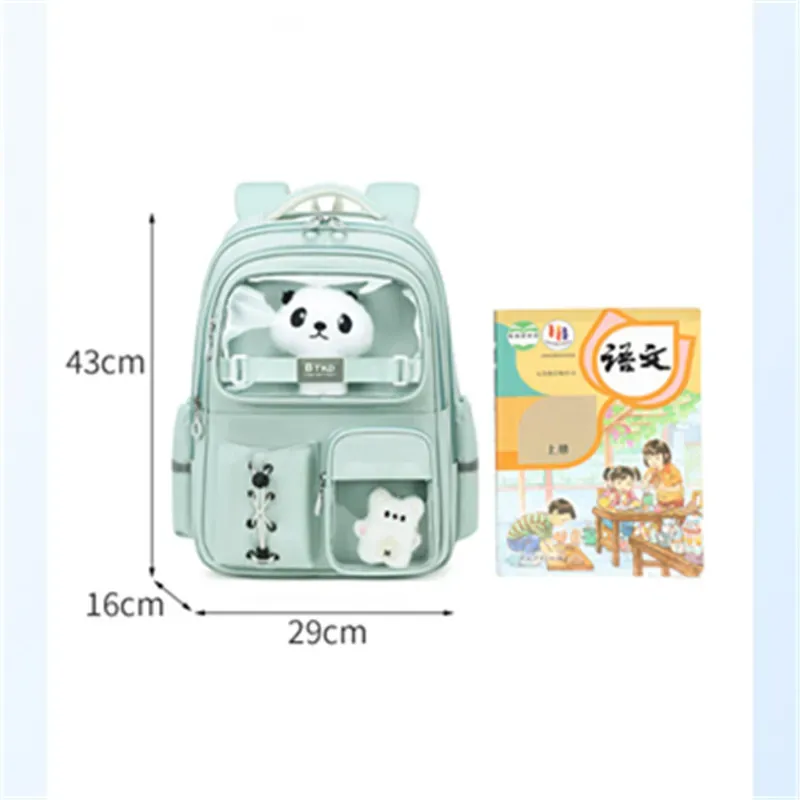 sac à dos mignon à motif panda pour collégiens, lycéens et élèves du primaire
