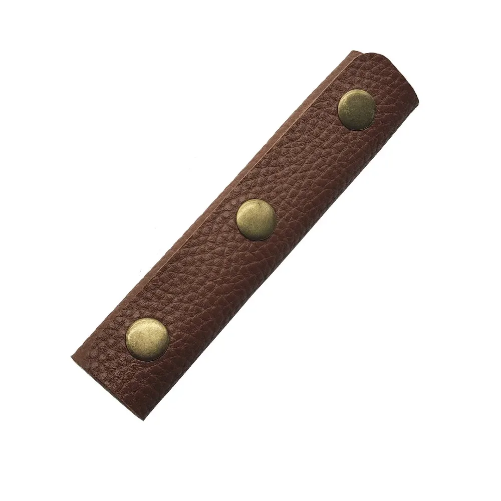 poignée de valise en cuir pu, couleur unie, enveloppe de poignée de sac à bagages souple, conception antichoc, rembourrage de sangle d'épaule