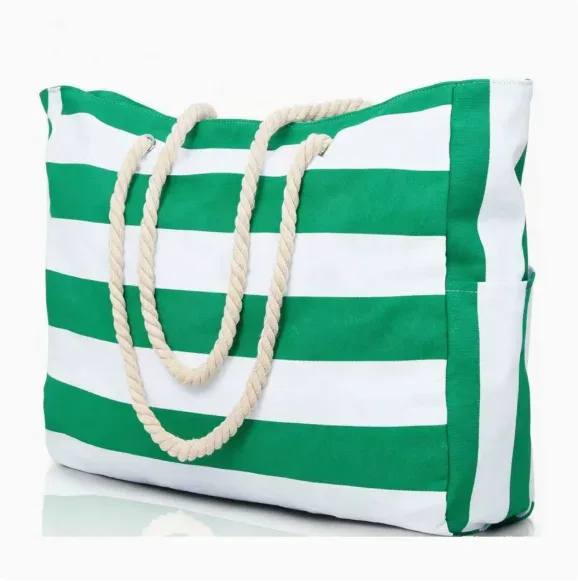 cadeau personnalisé pour la fête des mères, sac de plage rayé avec fermeture éclair, sac fourre-tout avec nom personnalisé, sacs fourre-tout pour les demoiselles d'honneur, sac de piscine imperméable