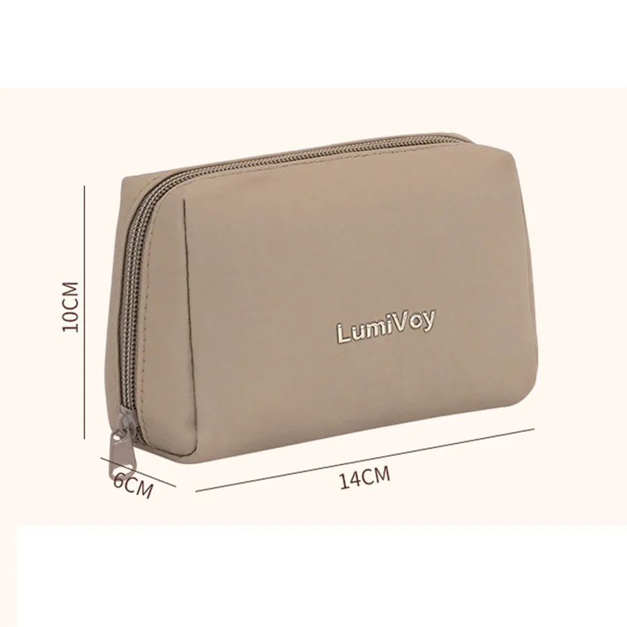 mini trousse de maquillage portable, sac cosmétique léger pour les voyages, pour le rangement des rouges à lèvres et des petits objets
