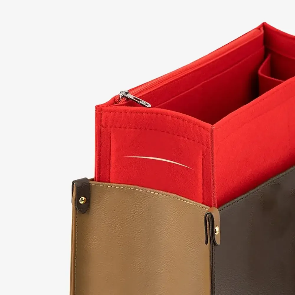 sac à main en feutre durable, sac d'insertion, support de rangement, sac interne, organisateur de sac portable pour lv onthego