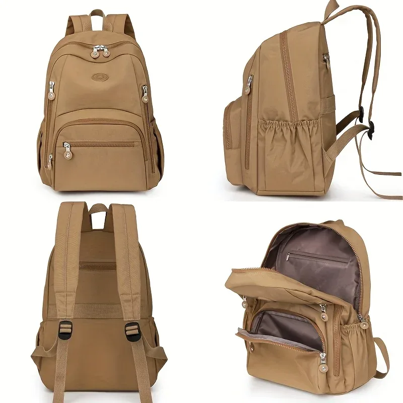 sac à dos de voyage en nylon pour femmes, sac à dos multifonctionnel, sac à bandoulière, sac à dos pour jeunes, sac à dos scolaire pour femmes