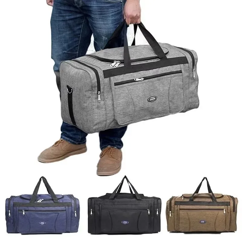 Sac de voyage Oxford imperméable pour homme, grande capacité, sac de sport, bagage à main, sac de week-end