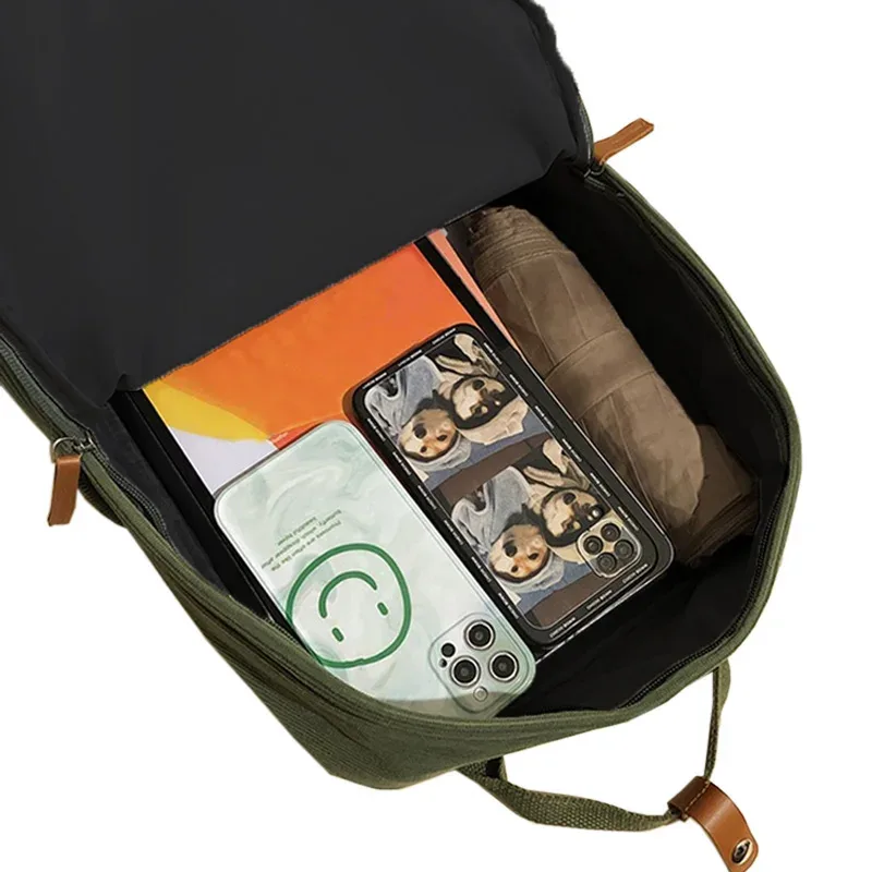 sac à dos élégant en velours côtelé, multicolore, sangle réglable, léger pour un usage quotidien, décontracté, fonctionnel, élégant, simple