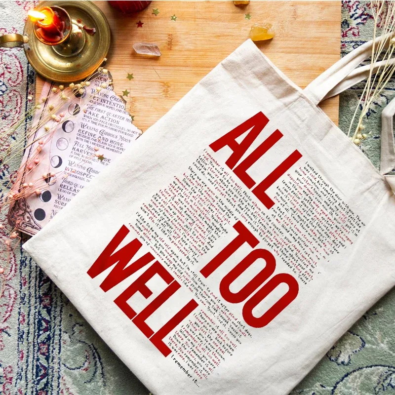sac fourre-tout tout trop bien, sac fourre-tout taylor, sac de livre, ts merch, sac de courses, sac à bandoulière, sac en toile, cadeau d'anniversaire de noël 1 pièce