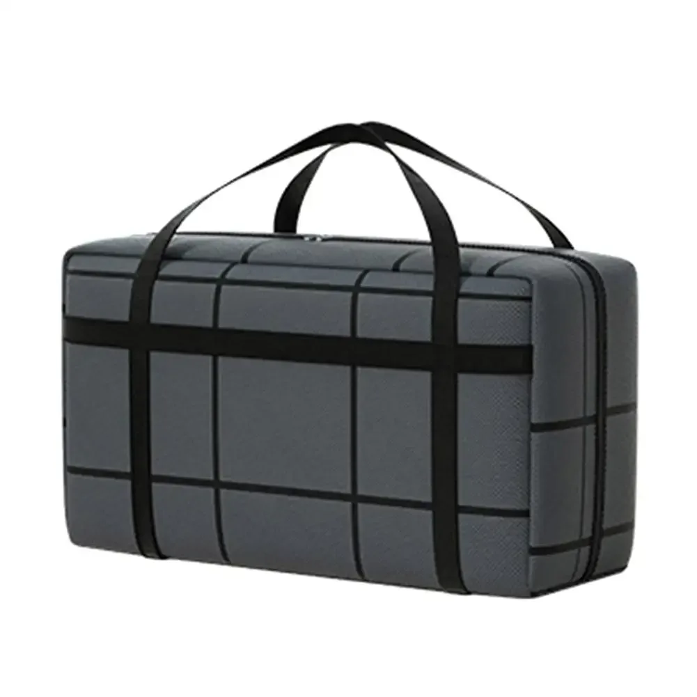 sac de rangement pliable en tissu non tissé de grande capacité, anti-poussière et résistant à l'humidité avec fermeture éclair, sac de voyage portable pour bagages mobiles