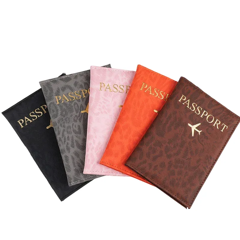2026 porte-passeport de voyage housse pour femmes hommes en cuir pu carte billet passeport couvre support accessoires de protection portefeuille