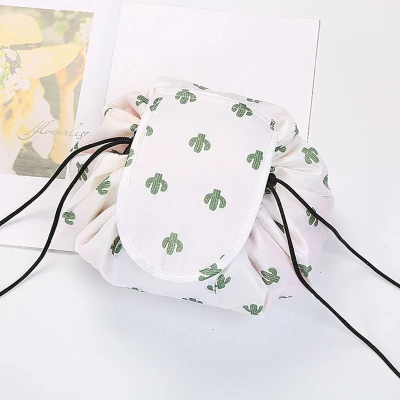 sac de voyage pour le rangement du maquillage, organiseur portable imperméable pour femmes, trousse de toilette, sac cosmétique à cordon pour femmes
