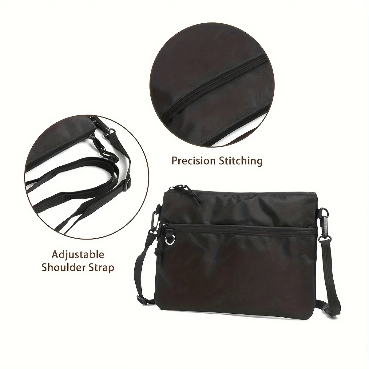 sac de poitrine décontracté tendance, sac banane sportif, sac bandoulière simple