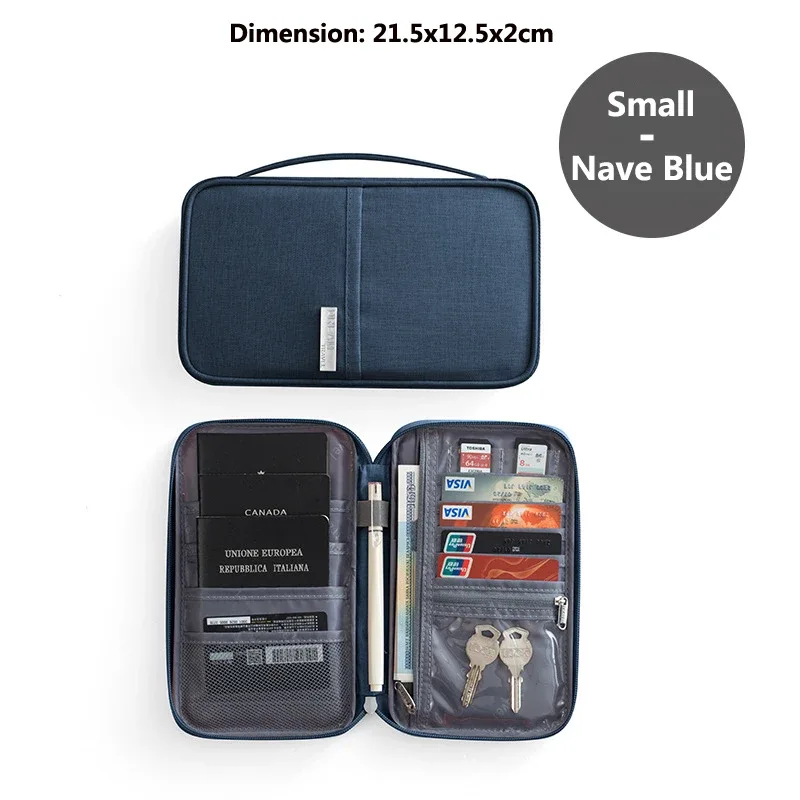 portefeuille de voyage, porte-passeport familial, multi-poches, étui à documents imperméable, organisateur, accessoires de voyage, sac à documents, porte-cartes