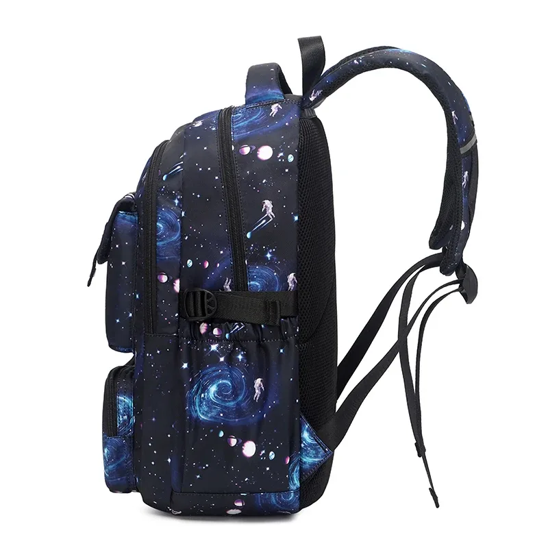Sac à dos pour enfants 3 pièces/ensemble Sac à dos scolaire imperméable pour garçons Sac à livres scolaire pour enfants Noir Sac à dos d'étudiant