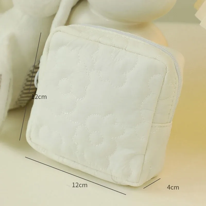 nouveau motif de fleur femmes sac de maquillage portable articles de toilette organisateur cosmétique sac à fermeture éclair femme voyage pochette de lavage grande capacité