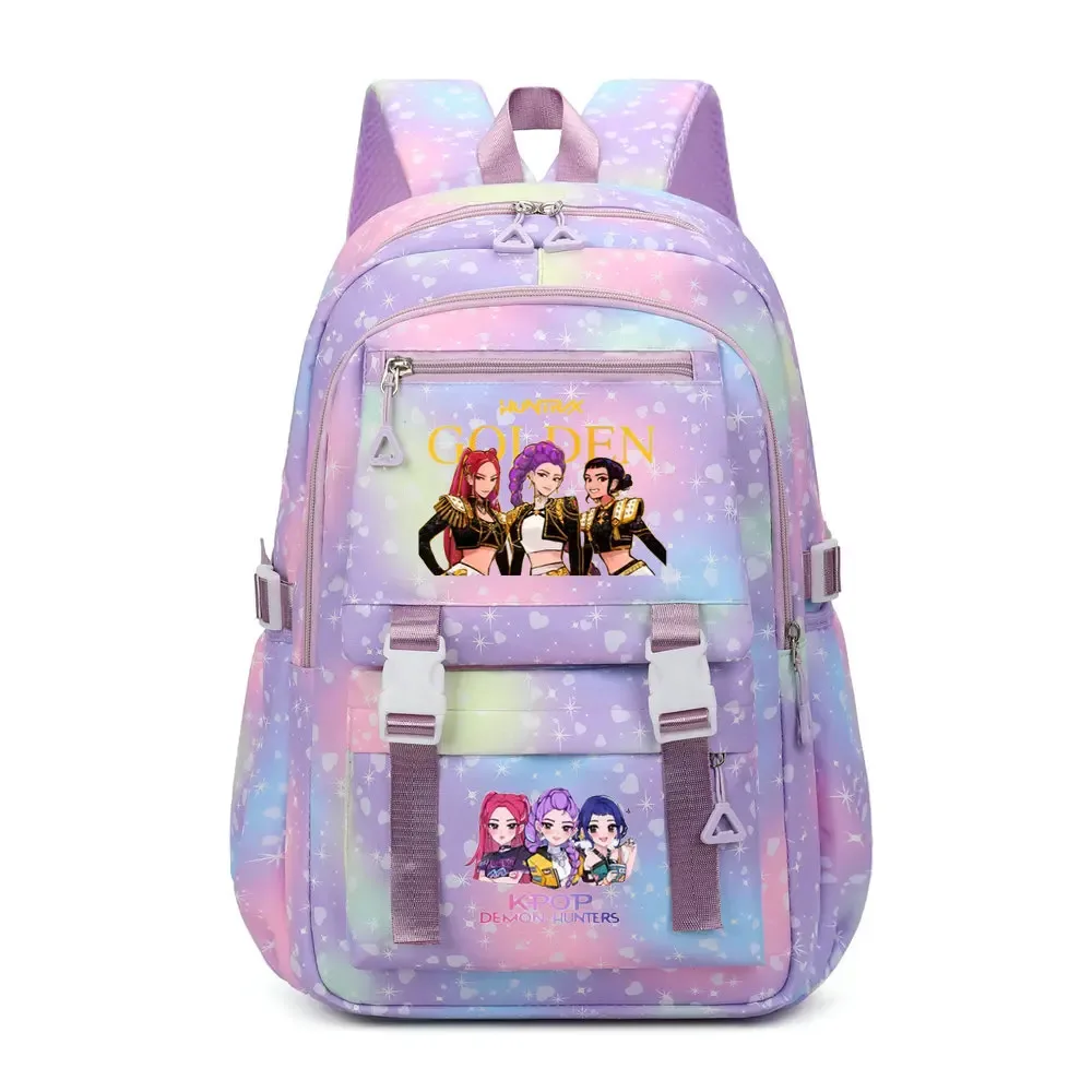 sac à dos kpop demon hunters en toile pikachu pour garçons, filles, adolescents, sac d'école, sac à dos pour hommes et femmes, sacs de voyage mochilas
