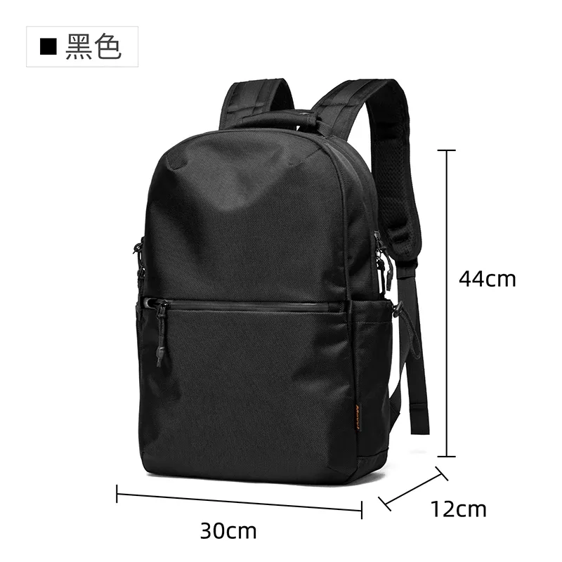 style simple étanche grande capacité hommes voyage sac à dos noir marron extérieur sac à dos 16 pouces ordinateur portable adolescents sac d'école